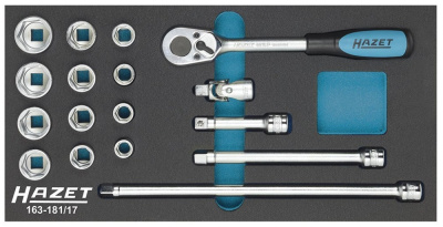 Набор торцевых головок Hazet 163-181/17